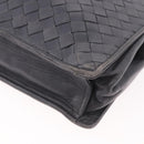 BOTTEGA VENETA INTRECCIATO Shoulder Bag Leather Gray Auth 190565-15