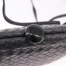 BOTTEGA VENETA INTRECCIATO Shoulder Bag Leather Gray Auth 190565-10