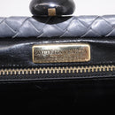 BOTTEGA VENETA INTRECCIATO Shoulder Bag Leather Gray Auth 190565-11