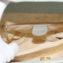 GUCCI Bamboo Hand Bag Suede Gray Gold 002 1186 Auth 190566-15