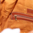 MCM Vicetos Logogram Shoulder Bag PVC Brown Gold Auth 190567-21