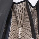 SAINT LAURENT Shoulder Bag Leather Black Gold Auth 190568-22
