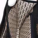 SAINT LAURENT Shoulder Bag Leather Black Gold Auth 190568-23