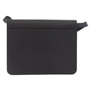 SAINT LAURENT Shoulder Bag Leather Black Gold Auth 190568-2