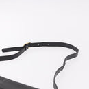 SAINT LAURENT Shoulder Bag Leather Black Gold Auth 190568-8