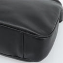 GUCCI Bamboo Hand Bag Leather 2way Black Gold 001 1577 Auth 190569-12