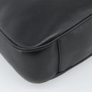 GUCCI Bamboo Hand Bag Leather 2way Black Gold 001 1577 Auth 190569-13