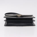 GUCCI GG Supreme Hand Bag PVC Navy Gold Auth 190570-5
