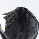 LOEWE Anagram Shoulder Bag Leather Black Gold Auth 190574-20