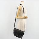 LOEWE Anagram Shoulder Bag Leather Black Gold Auth 190574-23