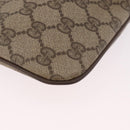 GUCCI GG Supreme Shoulder Bag PVC Beige Gold 904 02 Auth 190576-9