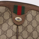 GUCCI GG Supreme Shoulder Bag PVC Beige Gold 904 02 Auth 190576-18