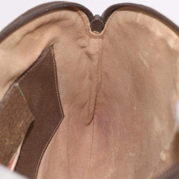 GUCCI GG Supreme Shoulder Bag PVC Beige Gold 904 02 Auth 190576