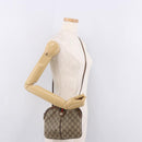 GUCCI GG Supreme Shoulder Bag PVC Beige Gold 904 02 Auth 190576-22