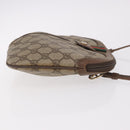 GUCCI GG Supreme Shoulder Bag PVC Beige Gold 904 02 Auth 190576-3
