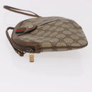 GUCCI GG Supreme Shoulder Bag PVC Beige Gold 904 02 Auth 190576-4