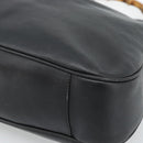 GUCCI Bamboo Hand Bag Leather Black Gold 001 1908 Auth 190578-10