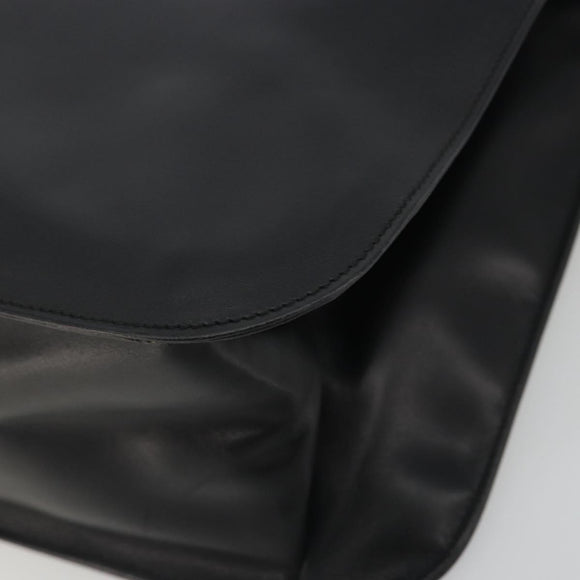 GUCCI Shoulder Bag Leather Black Silver 001 3162 Auth 190579