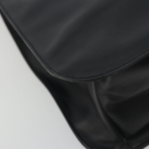 GUCCI Shoulder Bag Leather Black Silver 001 3162 Auth 190579