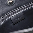 GUCCI Shoulder Bag Leather Black Silver 001 3162 Auth 190579-18