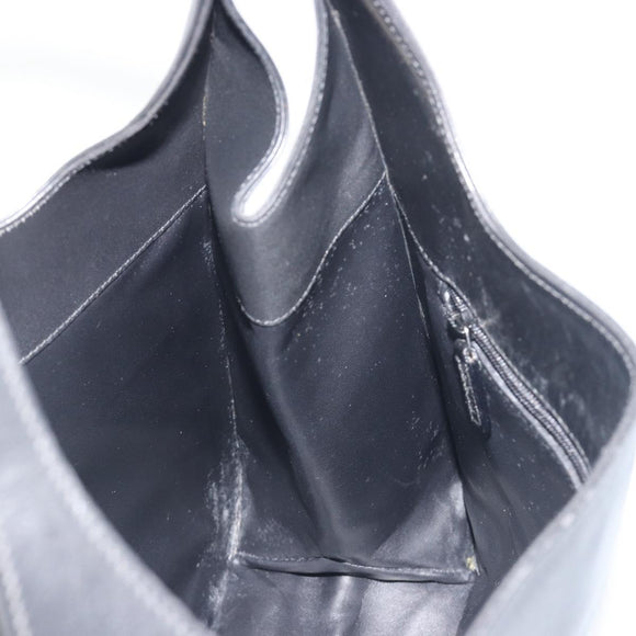 GUCCI Shoulder Bag Leather Black Silver 001 3162 Auth 190579