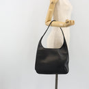 GUCCI Shoulder Bag Leather Black Silver 001 3162 Auth 190579-23
