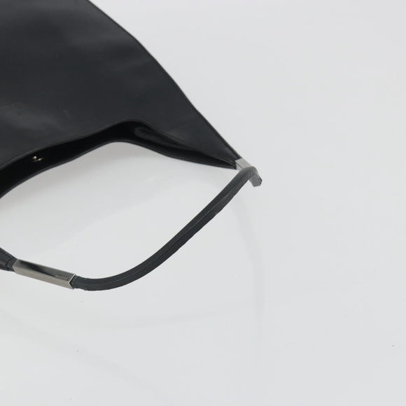 GUCCI Shoulder Bag Leather Black Silver 001 3162 Auth 190579