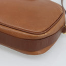 Burberrys Shoulder Bag Leather Brown Gold Auth 190582-9