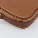 Burberrys Shoulder Bag Leather Brown Gold Auth 190582-16