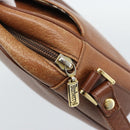 Burberrys Shoulder Bag Leather Brown Gold Auth 190582-10