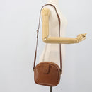 Burberrys Shoulder Bag Leather Brown Gold Auth 190582-20