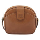 Burberrys Shoulder Bag Leather Brown Gold Auth 190582-13