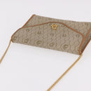 Christian Dior Honeycomb Canvas Chain Shoulder Bag PVC Beige Gold Auth 190583-6