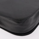 SAINT LAURENT Hand Bag Leather Black Gold Auth 190584-16
