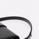 SAINT LAURENT Hand Bag Leather Black Gold Auth 190584-8