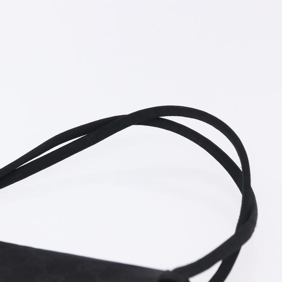 GUCCI GG Hand Bag Nylon Black Gold Auth 190585