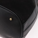 GUCCI Bamboo Hand Bag Suede 2way Black Gold 001 3754 Auth 190587-13