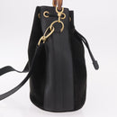 GUCCI Bamboo Hand Bag Suede 2way Black Gold 001 3754 Auth 190587-5