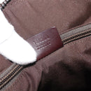 GUCCI Guccissima GG Canvas Boston Bag Leather Bordeaux Silver 146204 Auth 190589-26