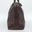 GUCCI Guccissima GG Canvas Boston Bag Leather Bordeaux Silver 146204 Auth 190589-4