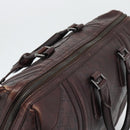 GUCCI Guccissima GG Canvas Boston Bag Leather Bordeaux Silver 146204 Auth 190589-6
