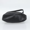 GUCCI Bamboo Hand Bag Leather 2way Black Gold 001 0166 Auth 190590-5