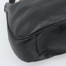 GUCCI Bamboo Hand Bag Leather 2way Black Gold 001 0166 Auth 190590-19