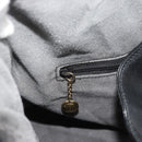 GUCCI Bamboo Hand Bag Leather 2way Black Gold 001 0166 Auth 190590-23