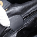 GUCCI Bamboo Hand Bag Suede 2way Black Gold 001 2058 Auth 190591-22