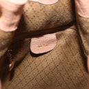 GUCCI Bamboo Hand Bag Suede Beige Gold 001 2865 Auth 190592-16