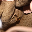 GUCCI Bamboo Hand Bag Suede Beige Gold 001 2865 Auth 190592-20