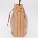GUCCI Bamboo Hand Bag Suede Beige Gold 001 2865 Auth 190592-4