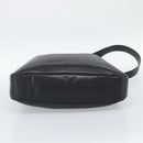 GUCCI Bamboo Hand Bag Leather 2way Black Gold 001 1998 Auth 190593-5