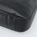 GUCCI Bamboo Hand Bag Leather 2way Black Gold 001 1998 Auth 190593-10